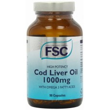 FSC-High Potency Cod Liver Oil 1000mg-90 Capsules